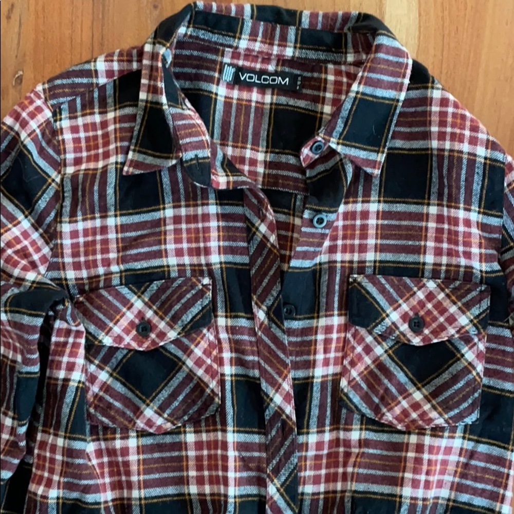 Volcom plaid flannel